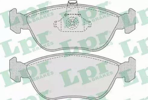 LPR 05P827 - Kit de plaquettes de frein, frein à disque cwaw.fr