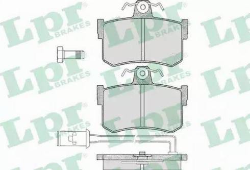 LPR 05P341 - Kit de plaquettes de frein, frein à disque cwaw.fr