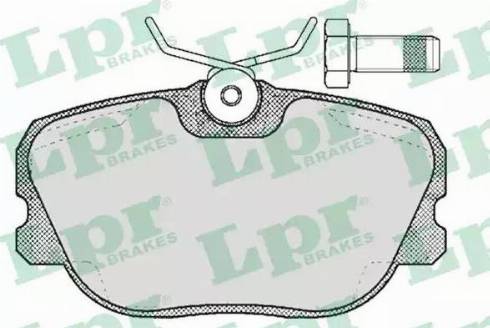 LPR 05P356 - Kit de plaquettes de frein, frein à disque cwaw.fr