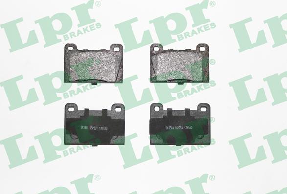 LPR 05P351 - Kit de plaquettes de frein, frein à disque cwaw.fr