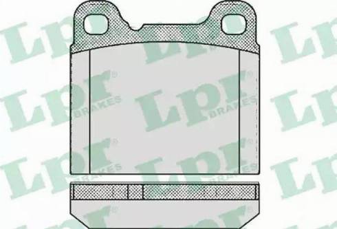 LPR 05P362 - Kit de plaquettes de frein, frein à disque cwaw.fr