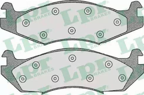 LPR 05P312 - Kit de plaquettes de frein, frein à disque cwaw.fr