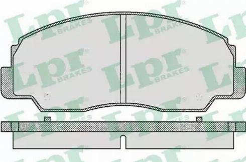 LPR 05P381 - Kit de plaquettes de frein, frein à disque cwaw.fr