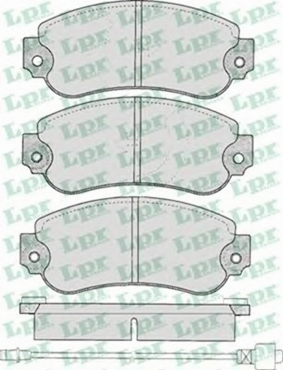 LPR 05P240 - Kit de plaquettes de frein, frein à disque cwaw.fr