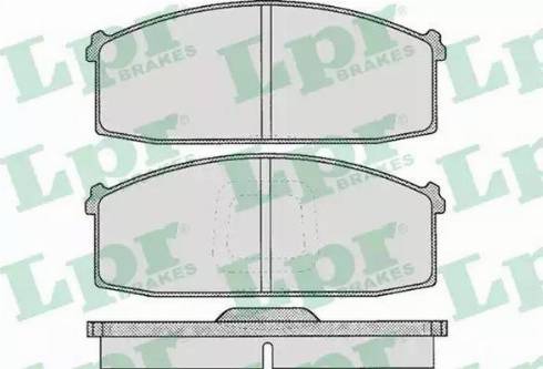 LPR 05P255 - Kit de plaquettes de frein, frein à disque cwaw.fr