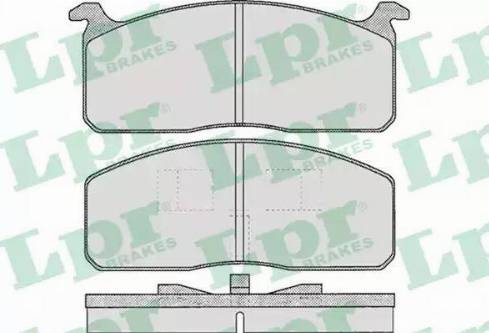 LPR 05P250 - Kit de plaquettes de frein, frein à disque cwaw.fr