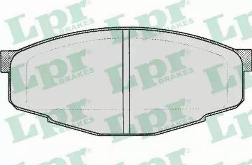 LPR 05P200 - Kit de plaquettes de frein, frein à disque cwaw.fr