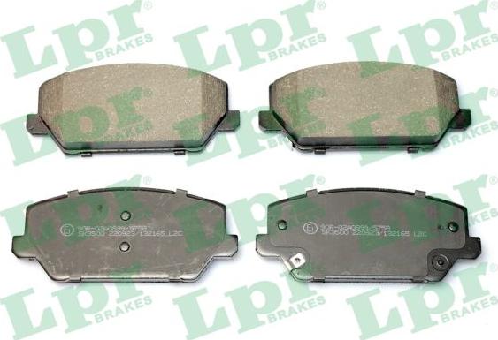 LPR 05P2165 - Kit de plaquettes de frein, frein à disque cwaw.fr