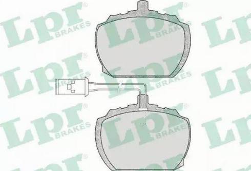 LPR 05P212 - Kit de plaquettes de frein, frein à disque cwaw.fr