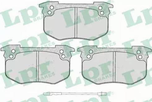 LPR 05P229 - Kit de plaquettes de frein, frein à disque cwaw.fr