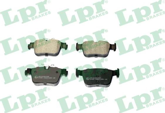 LPR 05P2264 - Kit de plaquettes de frein, frein à disque cwaw.fr