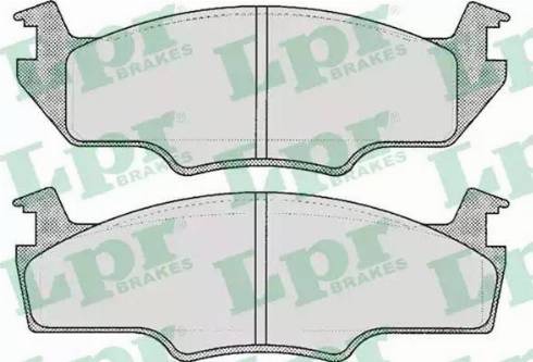 LPR 05P226 - Kit de plaquettes de frein, frein à disque cwaw.fr