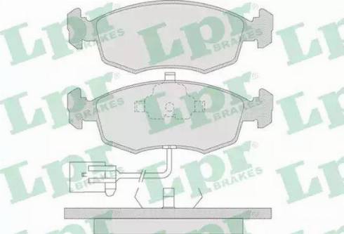 LPR 05P744 - Kit de plaquettes de frein, frein à disque cwaw.fr