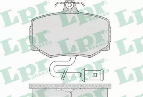 LPR 05P752 - Kit de plaquettes de frein, frein à disque cwaw.fr