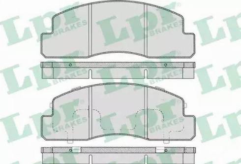 LPR 05P723 - Kit de plaquettes de frein, frein à disque cwaw.fr