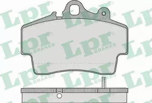 LPR 05P722 - Kit de plaquettes de frein, frein à disque cwaw.fr