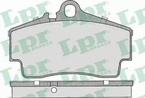 LPR 05P727 - Kit de plaquettes de frein, frein à disque cwaw.fr