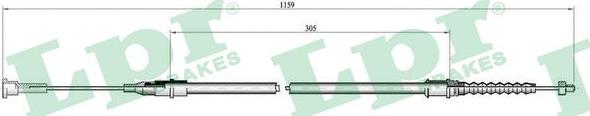 LPR C0563B - Tirette à câble, frein de stationnement cwaw.fr