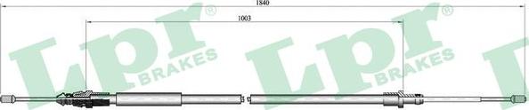 LPR C0099B - Tirette à câble, frein de stationnement cwaw.fr