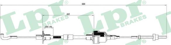 LPR C0009C - Tirette à câble, commande d'embrayage cwaw.fr