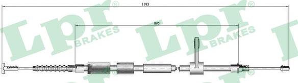 LPR C0016B - Tirette à câble, frein de stationnement cwaw.fr