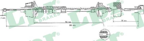 LPR C0024C - Tirette à câble, commande d'embrayage cwaw.fr