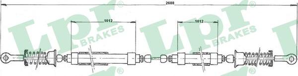 LPR C0196B - Tirette à câble, frein de stationnement cwaw.fr