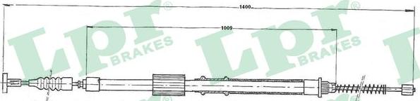 LPR C0153B - Tirette à câble, frein de stationnement cwaw.fr