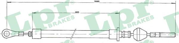 LPR C1530B - Tirette à câble, frein de stationnement cwaw.fr
