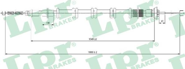 LPR C1689B - Tirette à câble, frein de stationnement cwaw.fr