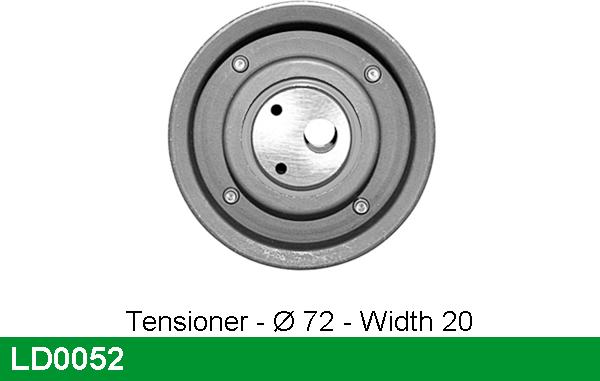 LUCAS LD0052 - Poulie-tendeur, courroie de distribution cwaw.fr