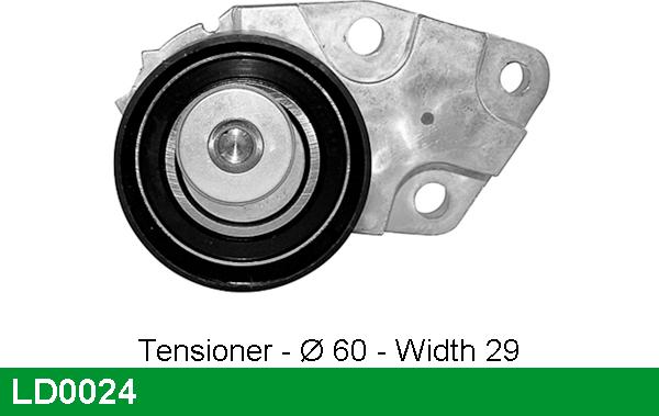 LUCAS LD0024 - Poulie-tendeur, courroie de distribution cwaw.fr