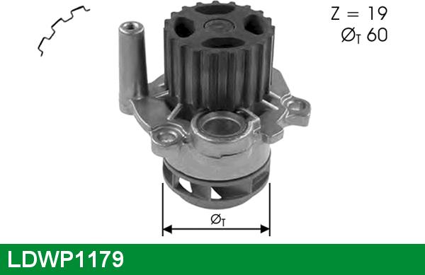 LUCAS LDWP1179 - Pompe à eau cwaw.fr