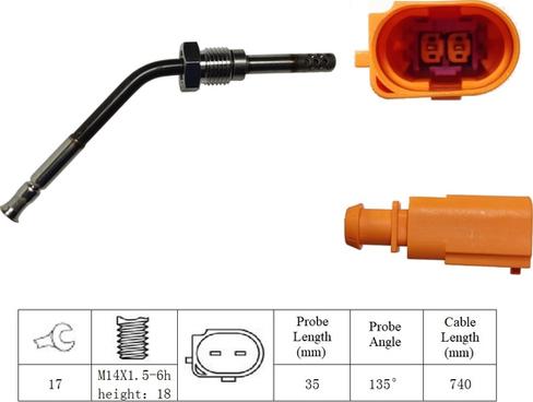 LUCAS LGS6044 - Capteur, température des gaz cwaw.fr