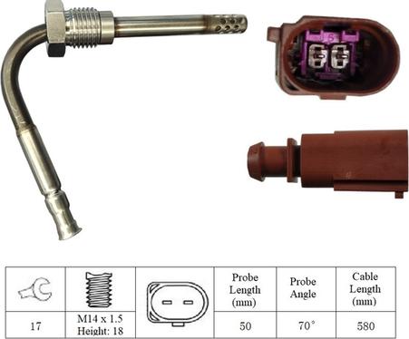 LUCAS LGS6040 - Capteur, température des gaz cwaw.fr