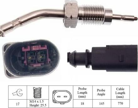 LUCAS LGS6100 - Capteur, température des gaz cwaw.fr