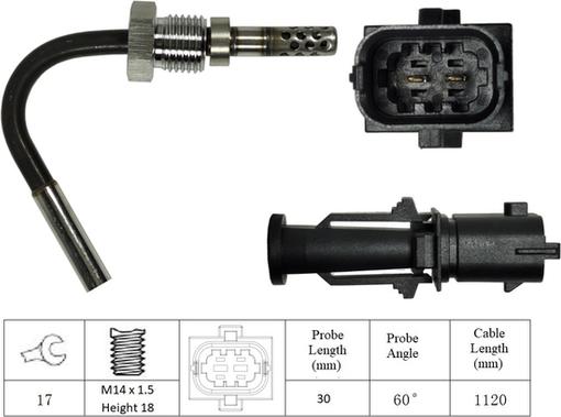 LUCAS LGS7053 - Capteur, température des gaz cwaw.fr