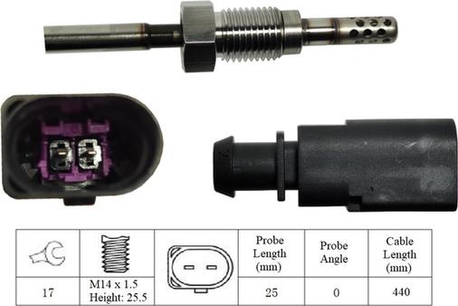 LUCAS LGS7009 - Capteur, température des gaz cwaw.fr