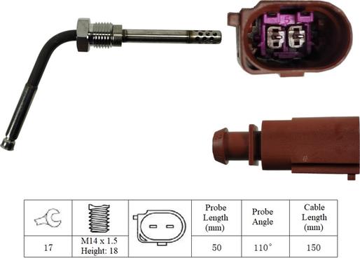 LUCAS LGS7145 - Capteur, température des gaz cwaw.fr