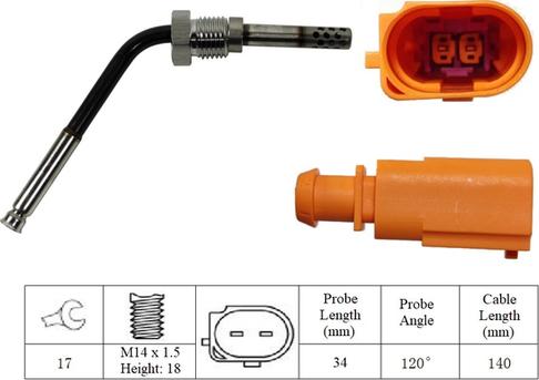 LUCAS LGS7188 - Capteur, température des gaz cwaw.fr