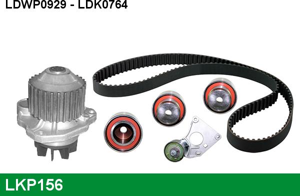 LUCAS LKP156 - Pompe à eau + kit de courroie de distribution cwaw.fr