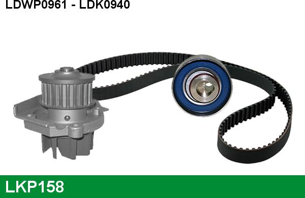 LUCAS LKP158 - Pompe à eau + kit de courroie de distribution cwaw.fr