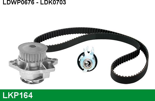 LUCAS LKP164 - Pompe à eau + kit de courroie de distribution cwaw.fr