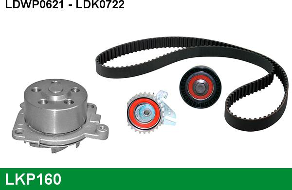 LUCAS LKP160 - Pompe à eau + kit de courroie de distribution cwaw.fr