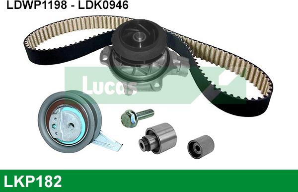 LUCAS LKP182 - Pompe à eau + kit de courroie de distribution cwaw.fr