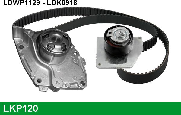 LUCAS LKP120 - Pompe à eau + kit de courroie de distribution cwaw.fr