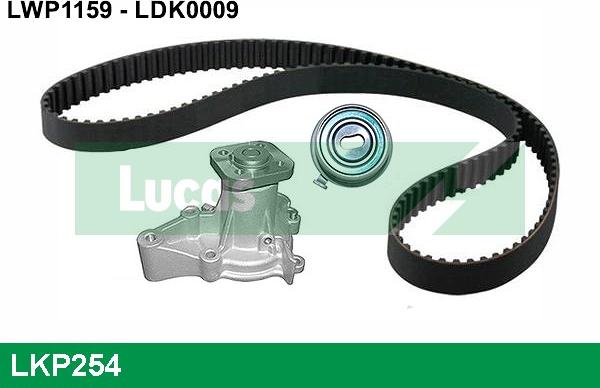 LUCAS LKP254 - Pompe à eau + kit de courroie de distribution cwaw.fr