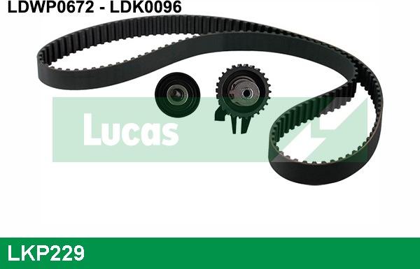 LUCAS LKP229 - Pompe à eau + kit de courroie de distribution cwaw.fr