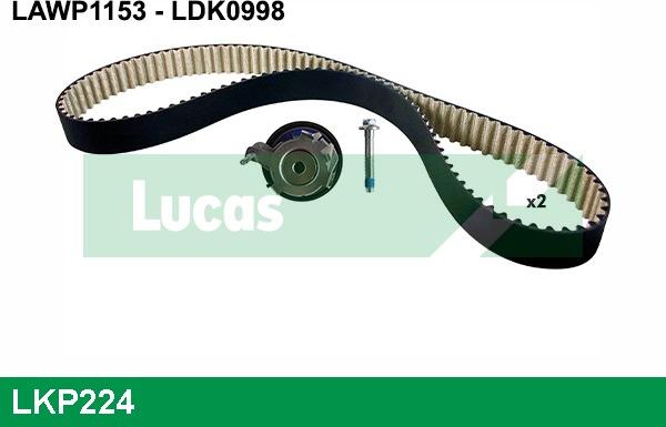 LUCAS LKP224 - Pompe à eau + kit de courroie de distribution cwaw.fr