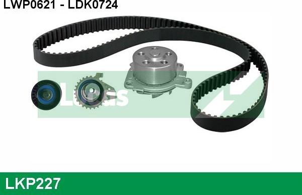 LUCAS LKP227 - Pompe à eau + kit de courroie de distribution cwaw.fr